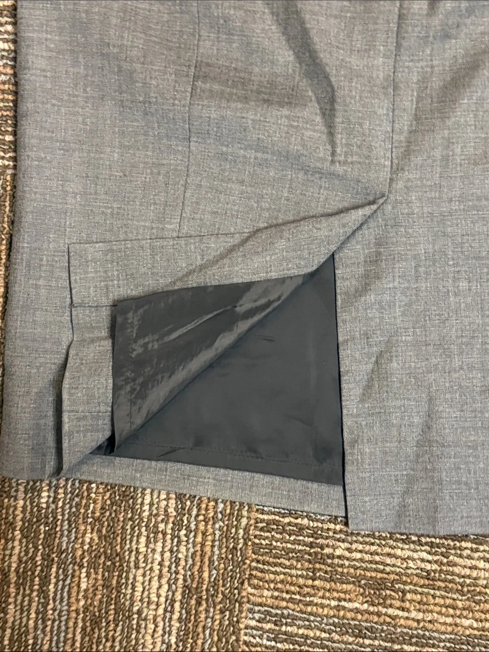 J. Crew 100% Wool Super 120s Grey Pencil Skirt